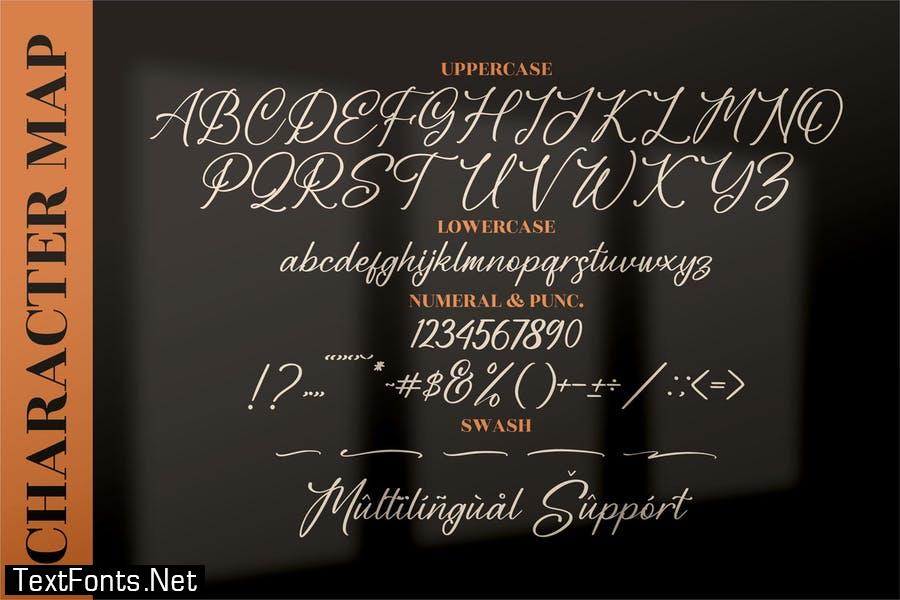 Blendaria Modern Script Font LS