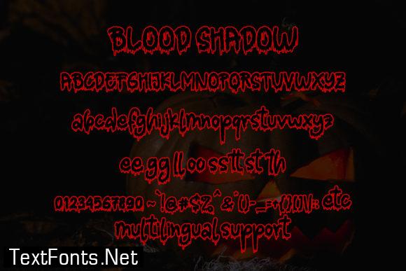 Blood Shadow Font