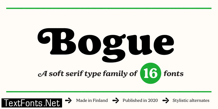 Bogue Font Family