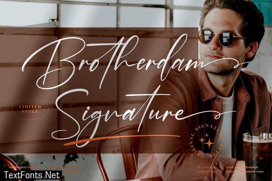 Brotherdam Signature Font LS