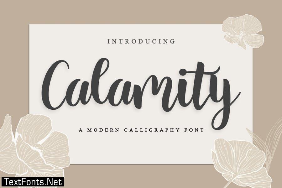 Calamity – Handwriting Script Font