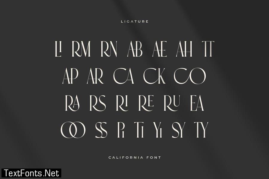 California - Stylish Fashion Font