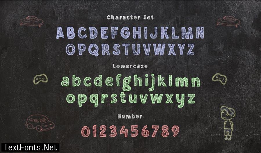 Chalkboy – Handwritten Chalk Font