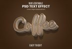 Coffee-3D Text Effect