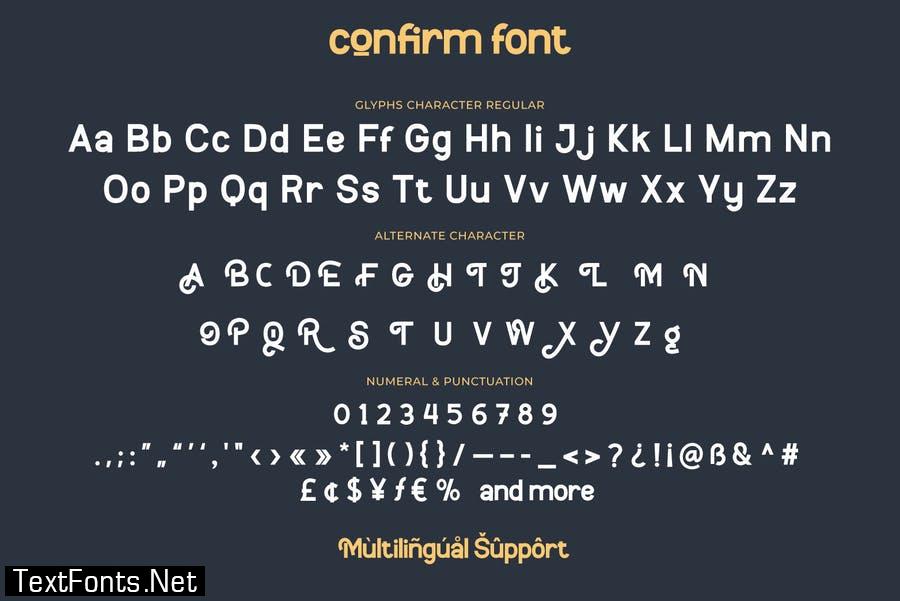 Confirm Font