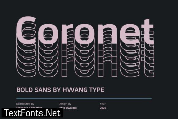 coronet script font