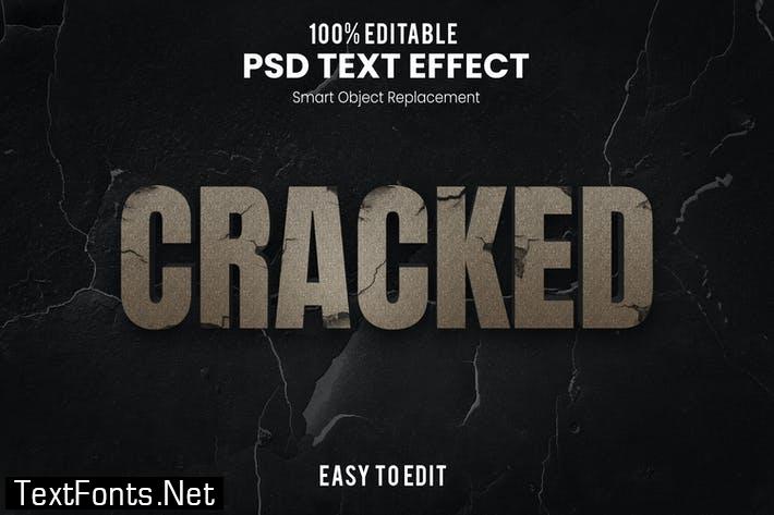 Cracked-3D Text Effect