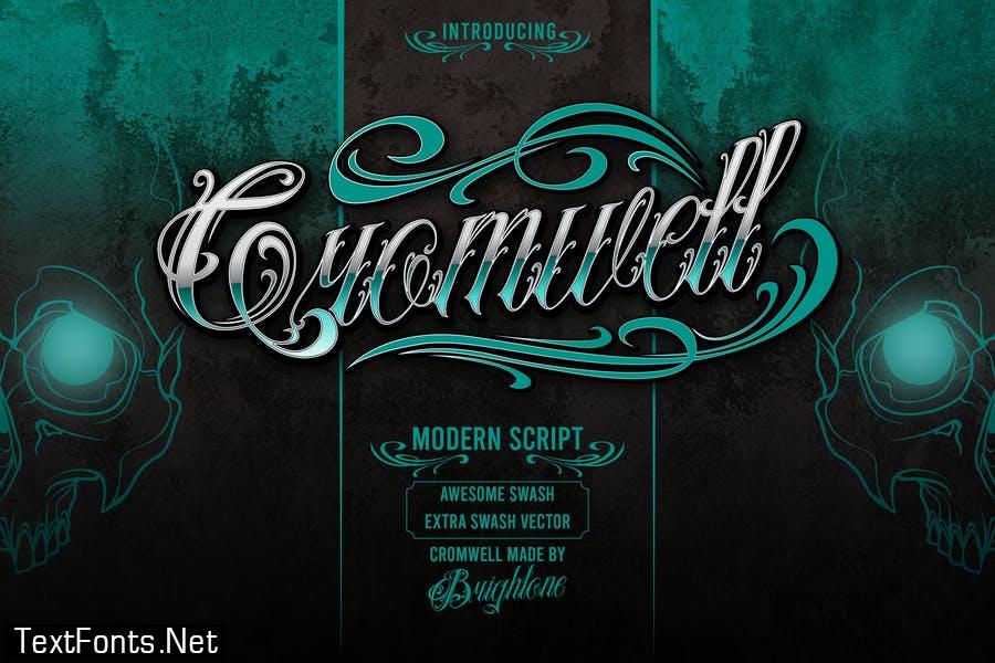 Cromwell - Tattoo Lettering Font