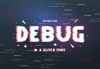 Debug – Uppercase Glitch Font