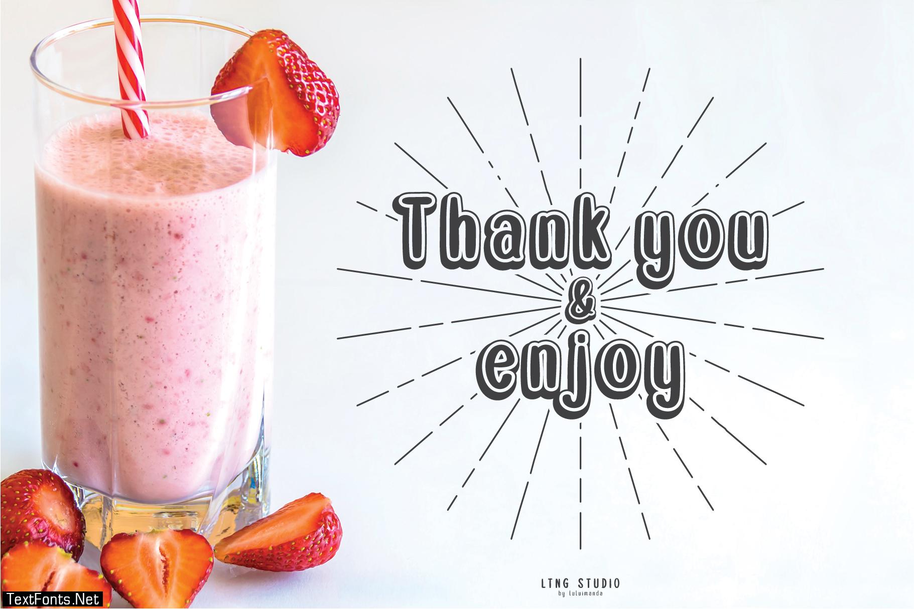 Double Smoothie Font