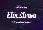 Elecstrom – Storm Display Font