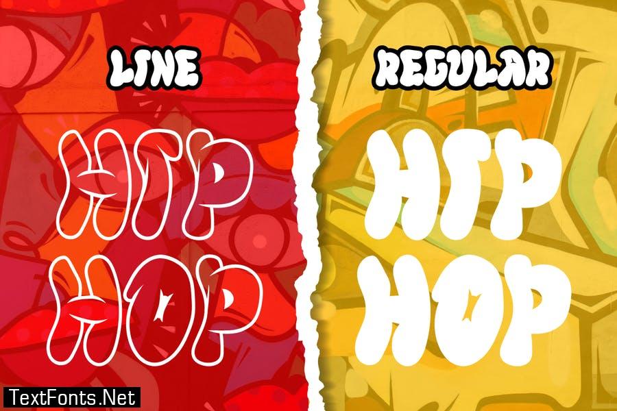 FAT ROAR- Cartoon Graffiti font