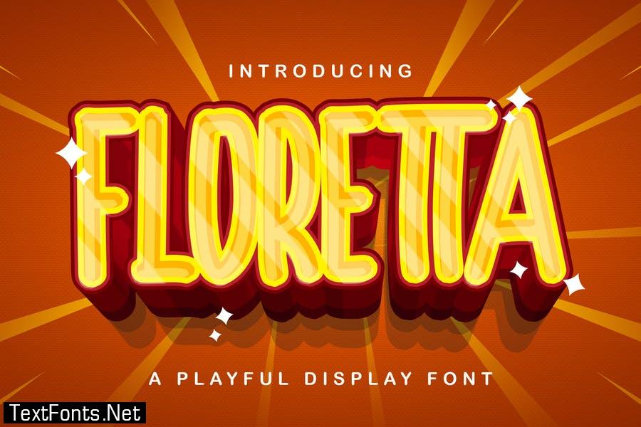 FLORETTA - Playful Display Font
