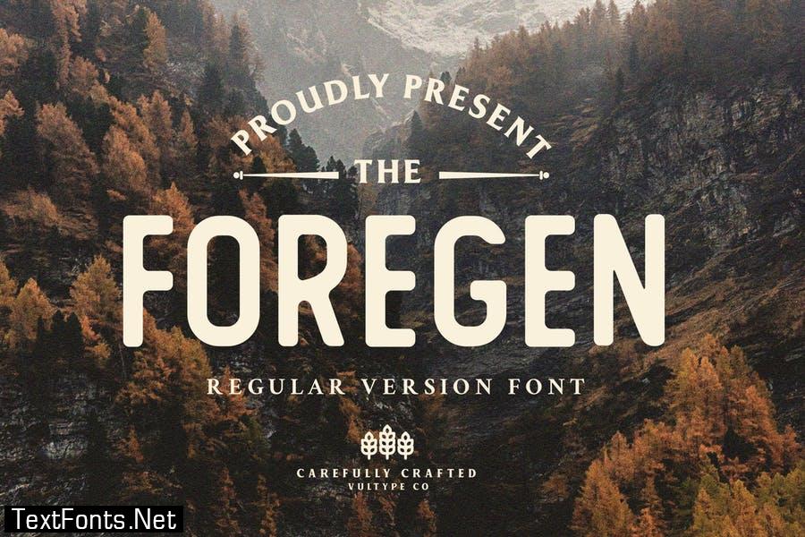 Foregen Regular Font