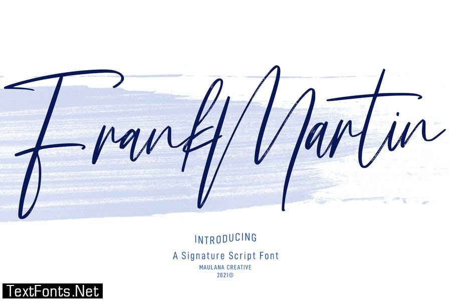 Frank Martin Signature Brush Font