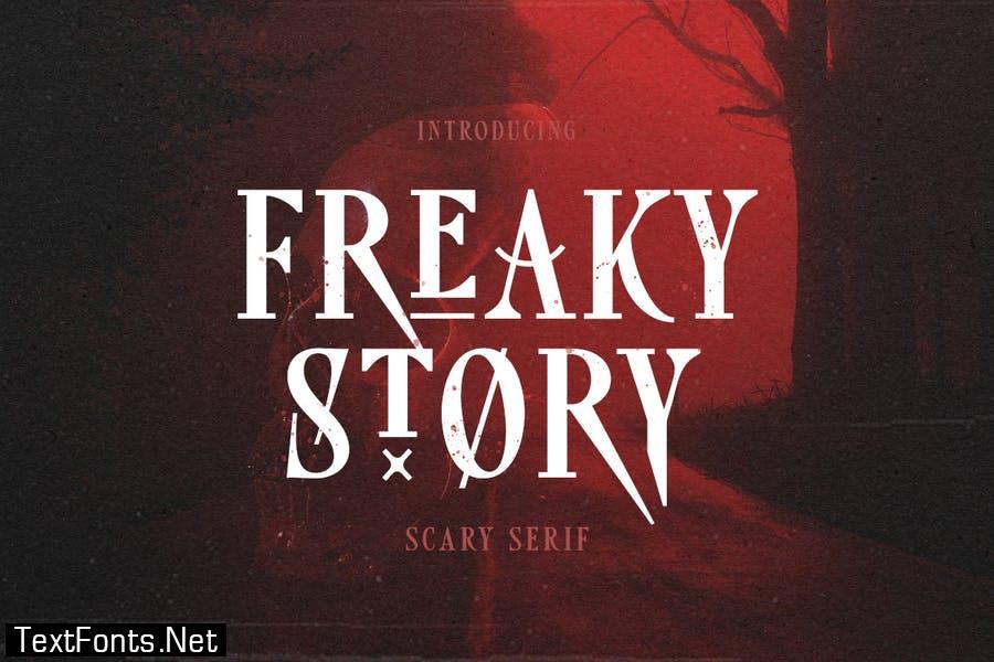 Freaky Story - Creepy Font