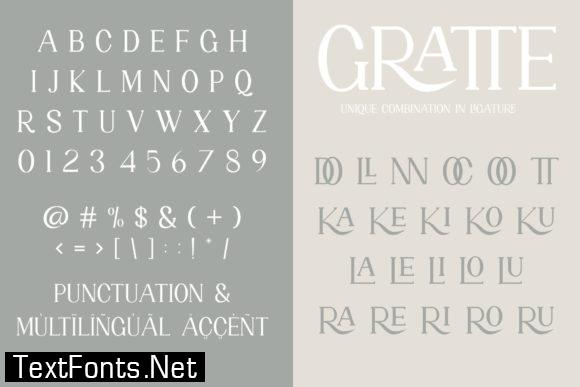 Gratte Font