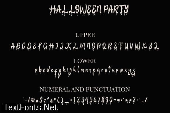 Halloween Party Font