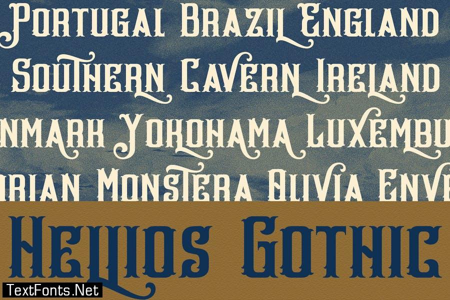 Hellios Gothic - Blackletter Font