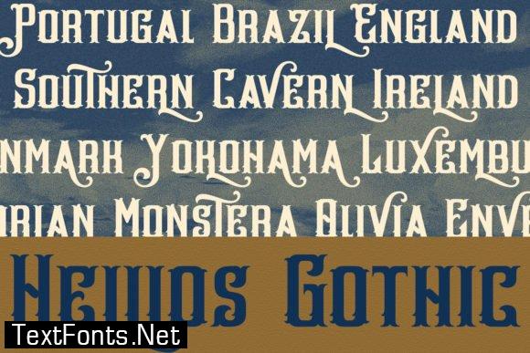 Hellios Gothic Font