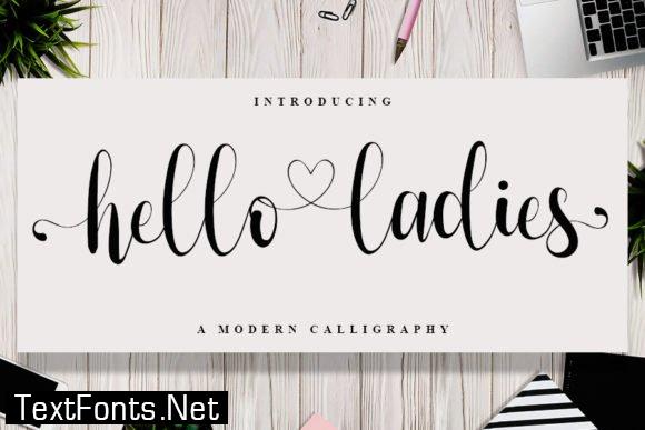 Hello Ladies Font