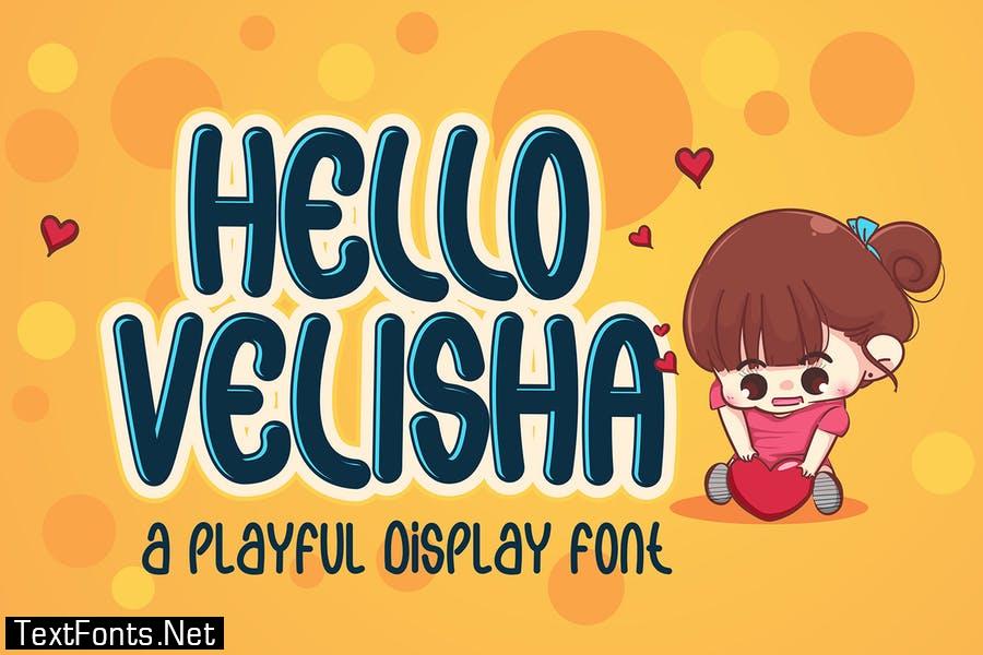 Hello Velisha - Playful Kids Font