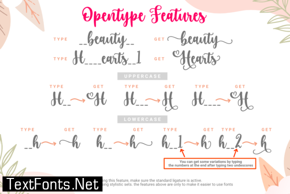 Hey Lovely Hearts Font