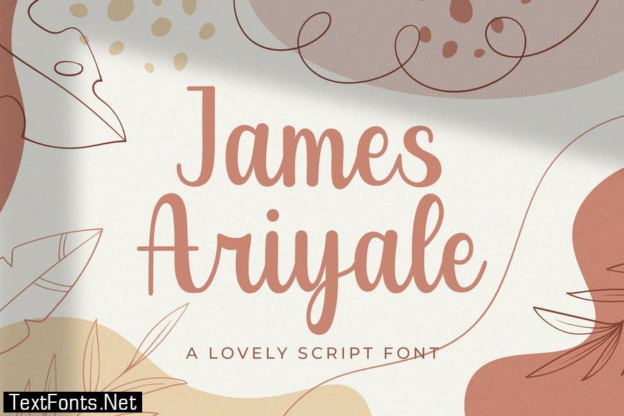 James Ariyale - Handwritten Font