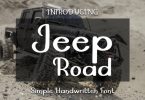 Jeep Road Font