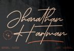 Jhonathan Hartman Signature Font LS