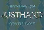 Justhand Font