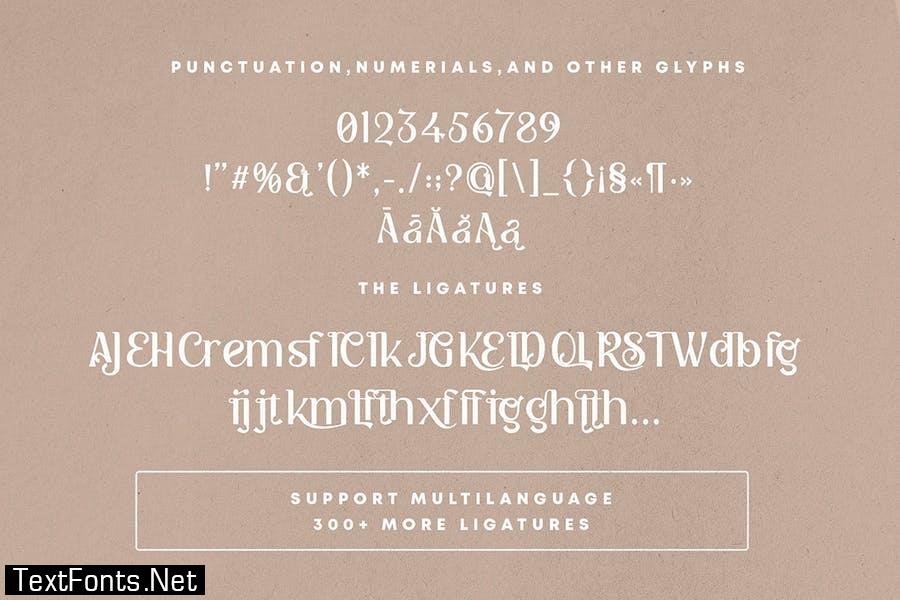 Kattsia Stylish Serif Font