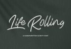 Life Rolling - Handwritten Script Font