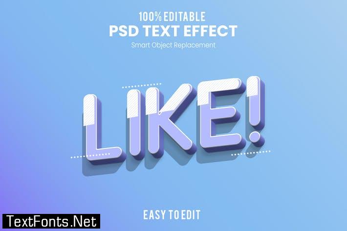 Like!-3D Text Effect