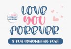 Love You Forever Font