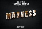 Madness-3D Text Effect