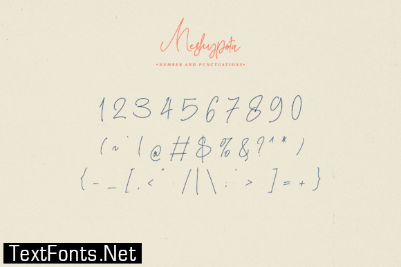 Meshypota Font