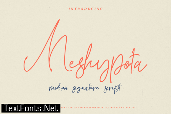 Meshypota Font