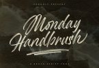 Monday Handbrush - Brush Script Font