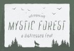 Mystic Forest - Distressed Font
