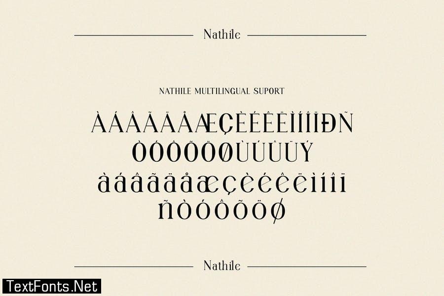 Nathile Ligature Serif Typeface