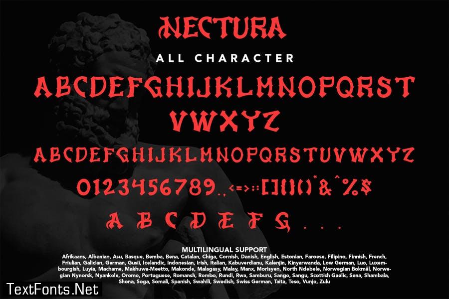 Nectura - Blackletter Display Font