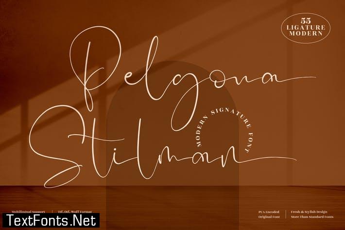 Pelgona Stilman Signature Font LS