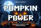 Pumpkin Power - Halloween Display Font