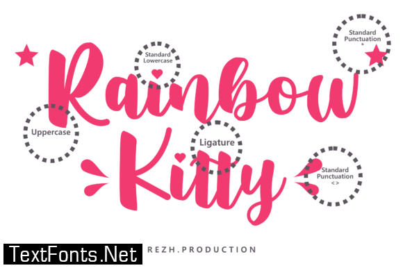 Rainbow Kitty Font