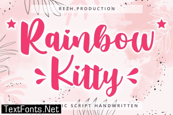 Rainbow Kitty Font