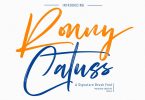 Ronny Catuss Signature Brush Font