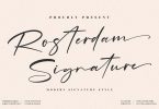 Rosterdam Signature Font LS