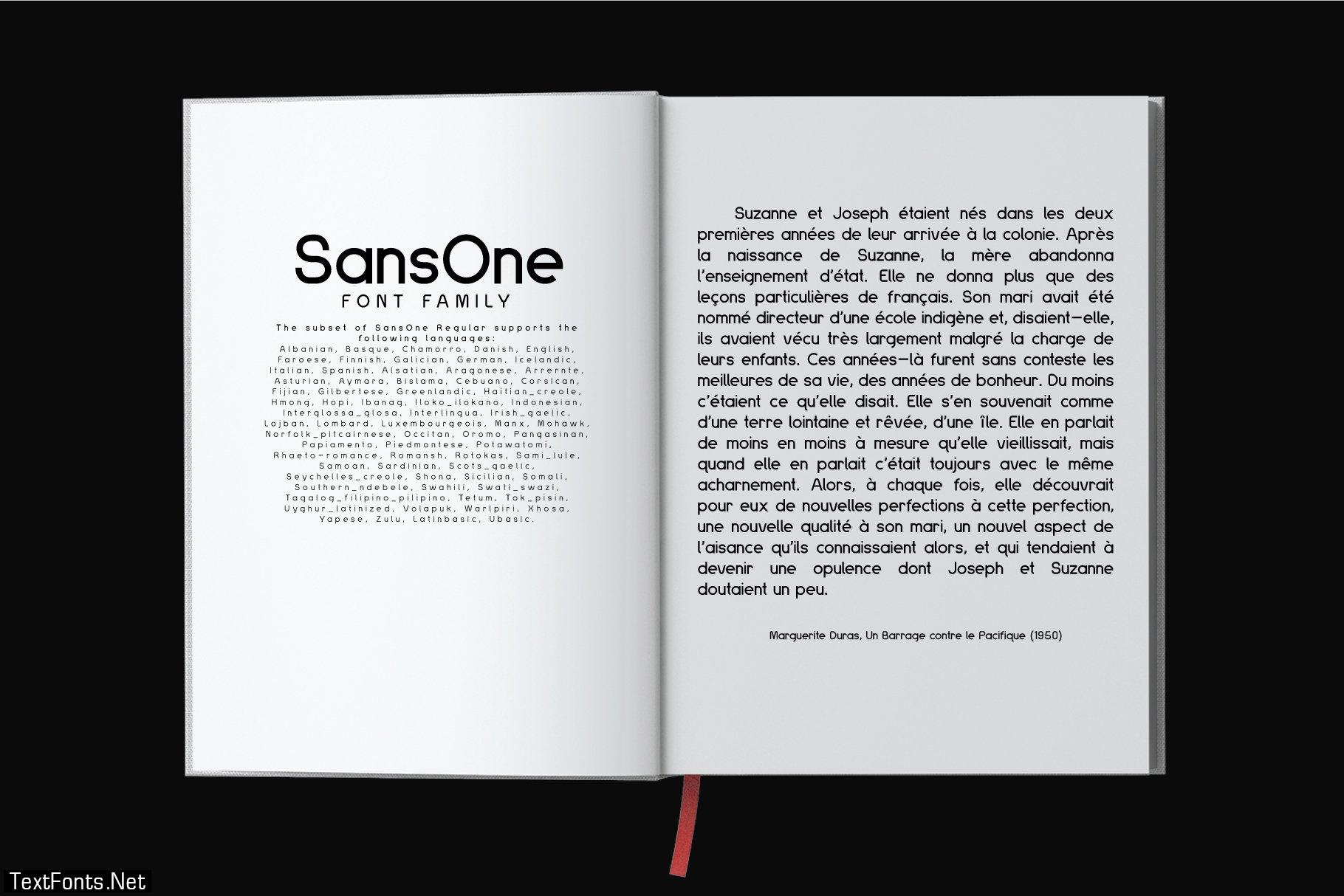 Sans One Font