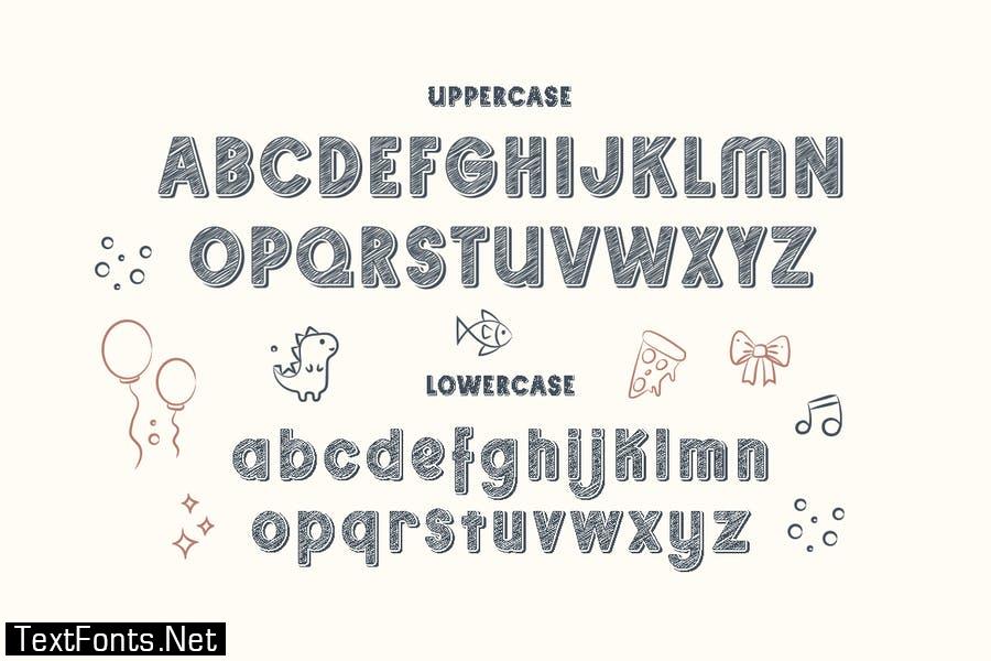 Sketchup - Adorable Scribble Typeface